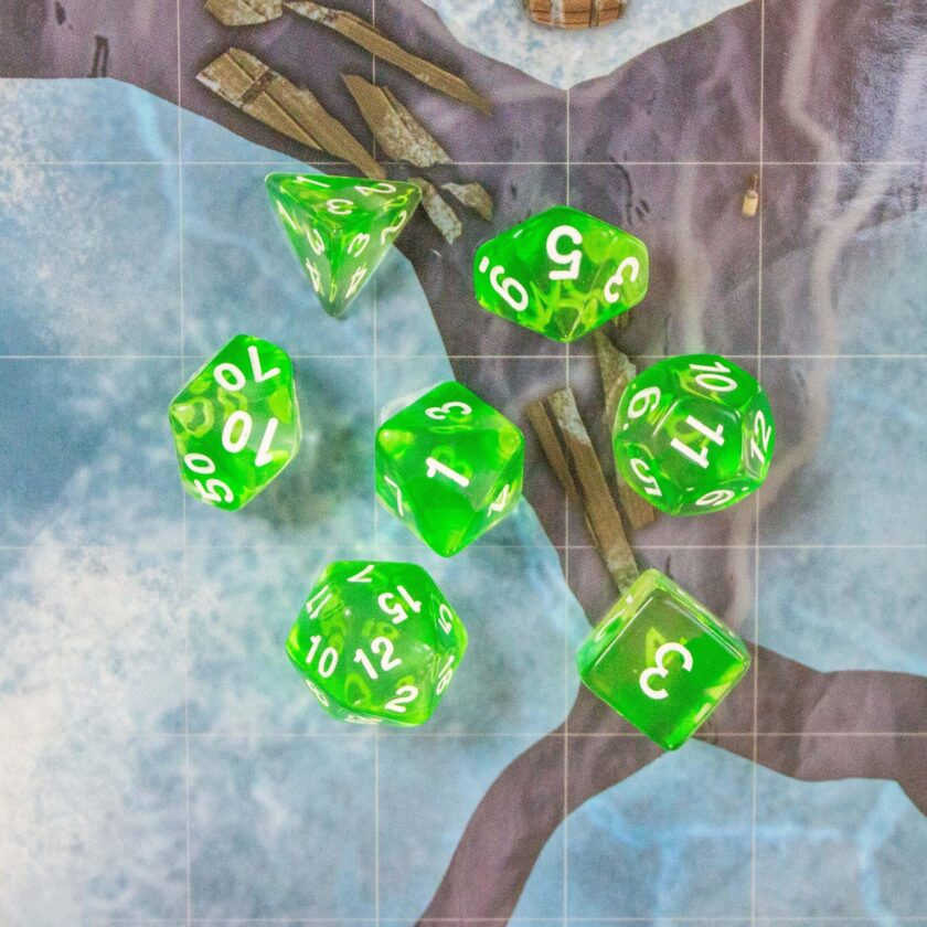 Green Swish Dice - Image 2