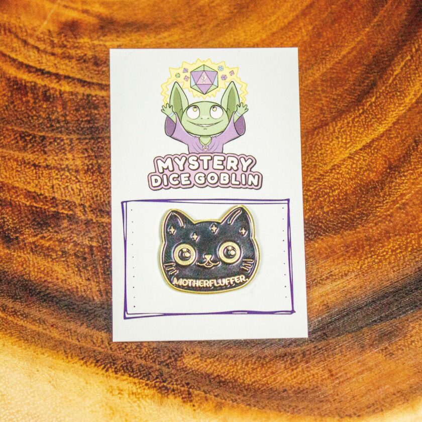 Motherfluffer Black Cat Pin - Image 6