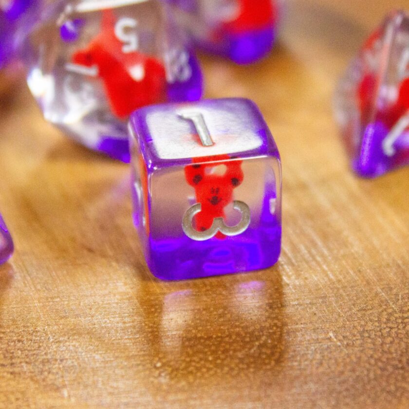 Red Bear Dice Set - Image 9