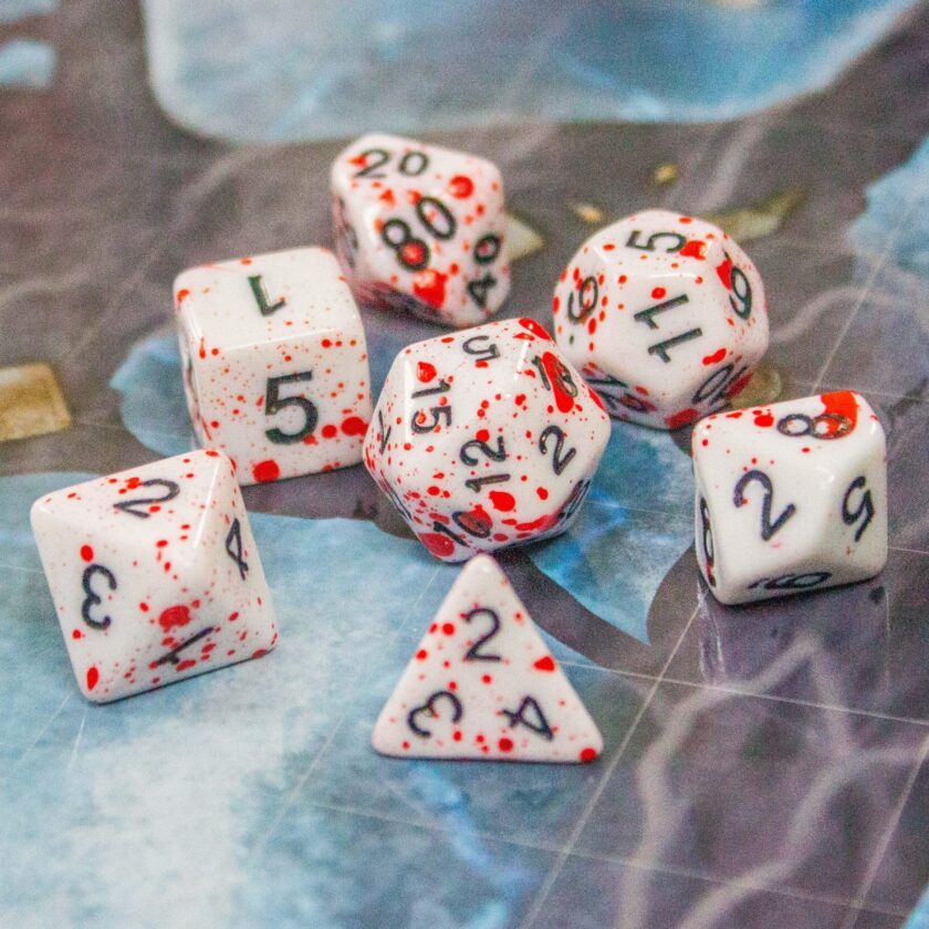 Red Splatter Red Dice - Image 5