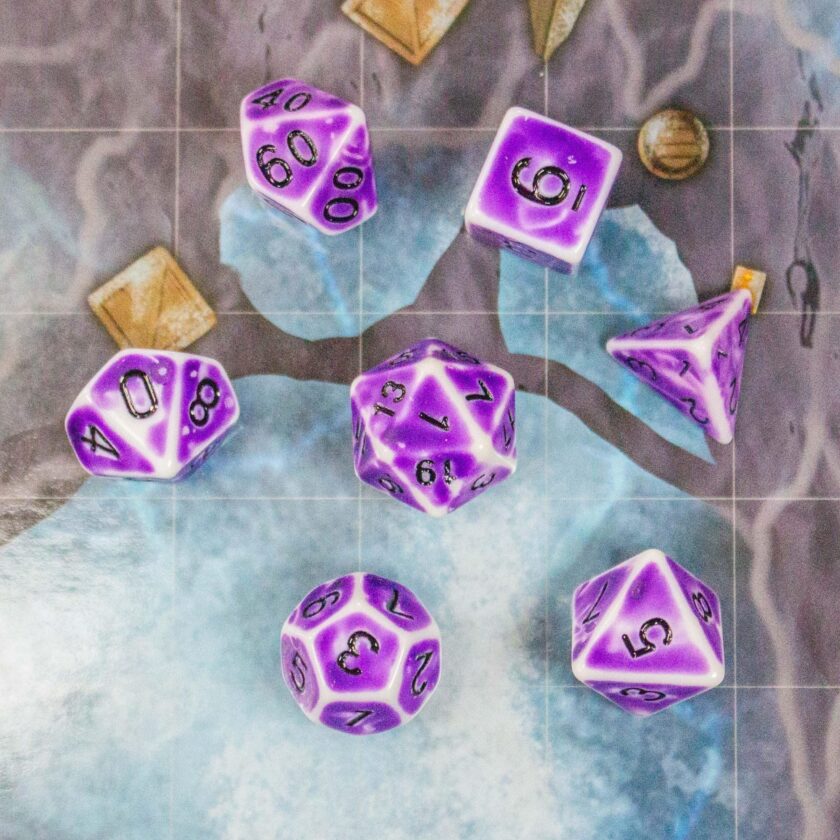 Archaic Light Purple Dice Set - Image 3