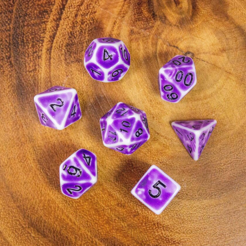 Archaic Light Purple Dice Set - Image 6