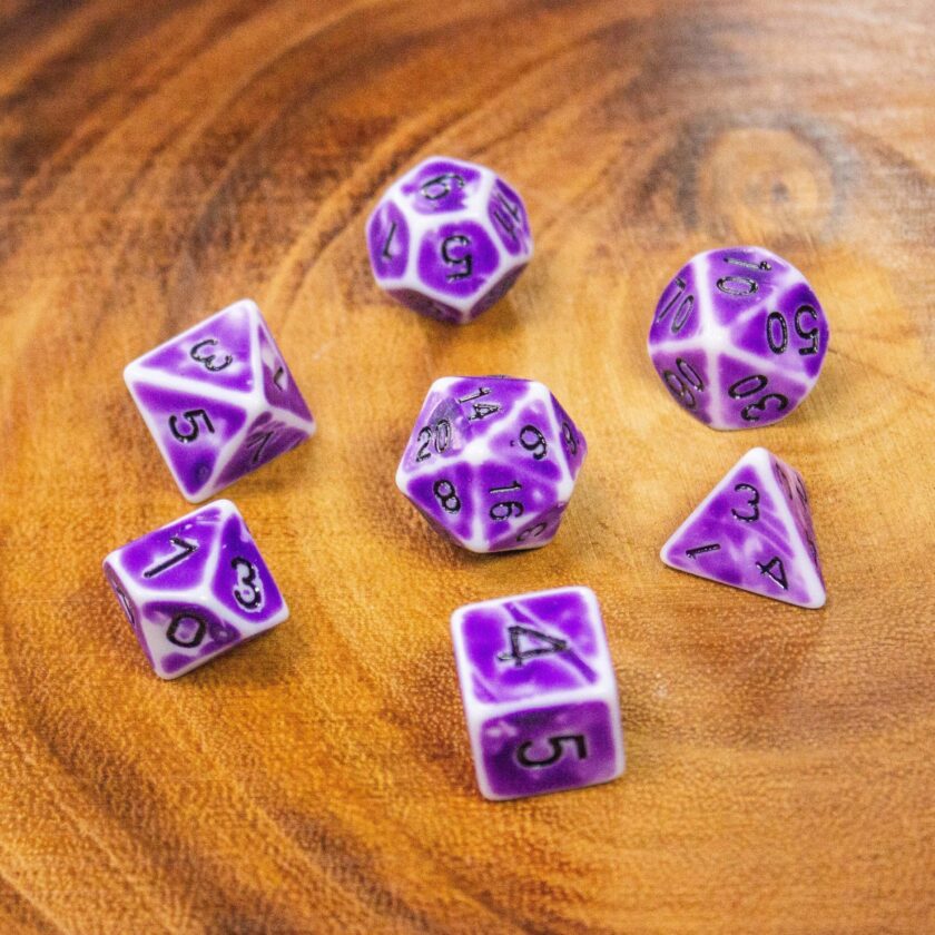 Archaic Light Purple Dice Set - Image 7