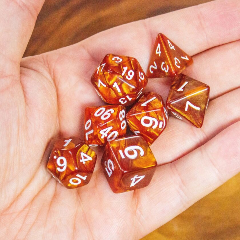 Pearl Brown Dice - Image 2