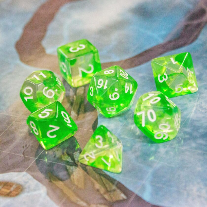 Green Swish Dice