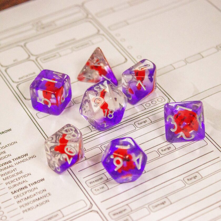 Red Bear Dice Set - Image 6