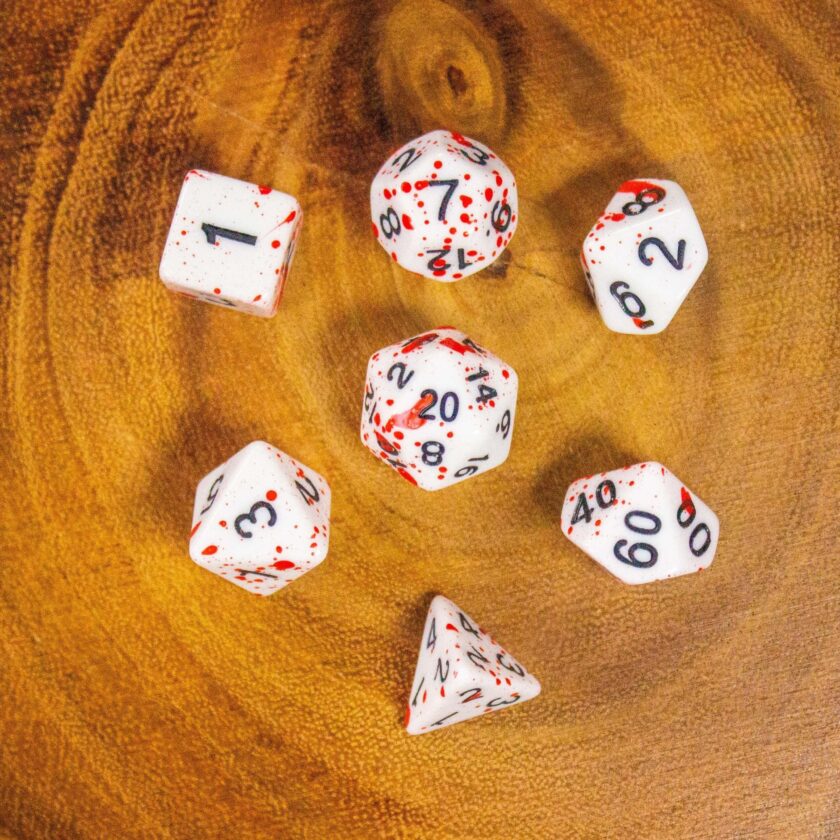 Red Splatter Red Dice - Image 3