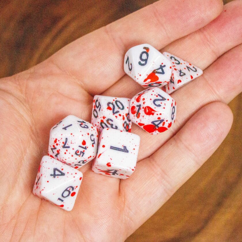 Red Splatter Red Dice - Image 6