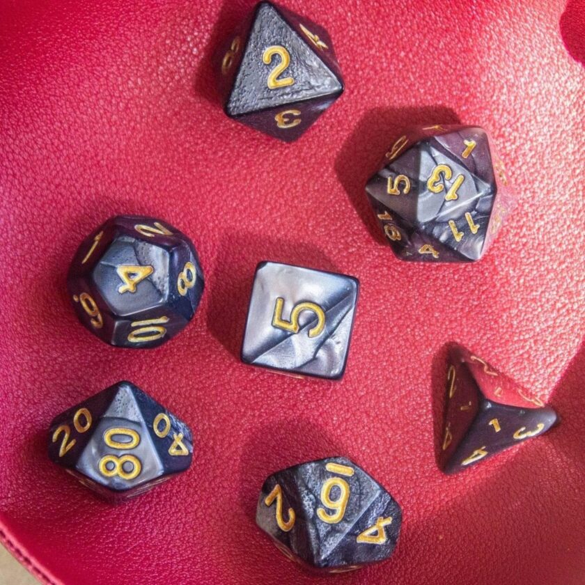 Pearl Black Dice Set - Image 6