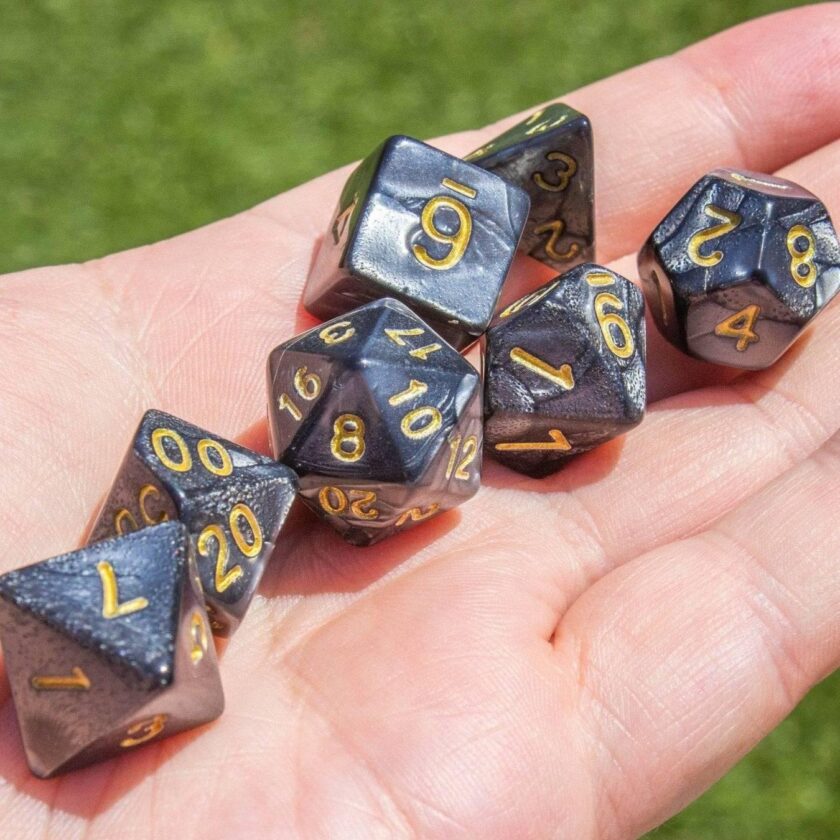 Pearl Black Dice Set - Image 7