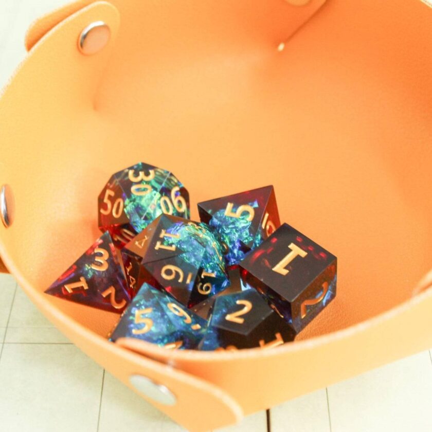 Blue and Red Sharp dice