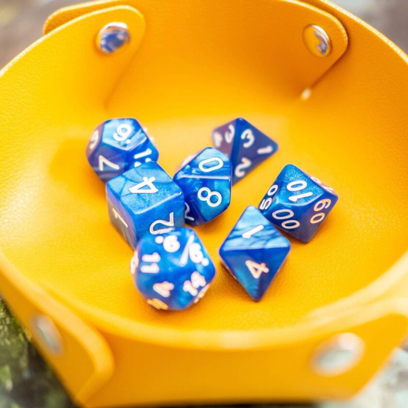 Pearl Blue Dice Set - Image 5