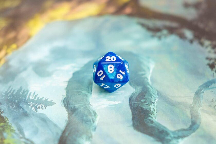 Pearl Blue Dice Set - Image 7