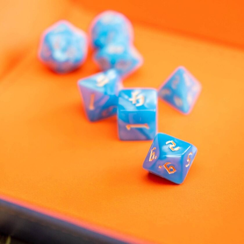 Blue Mist Dice Set - Image 4