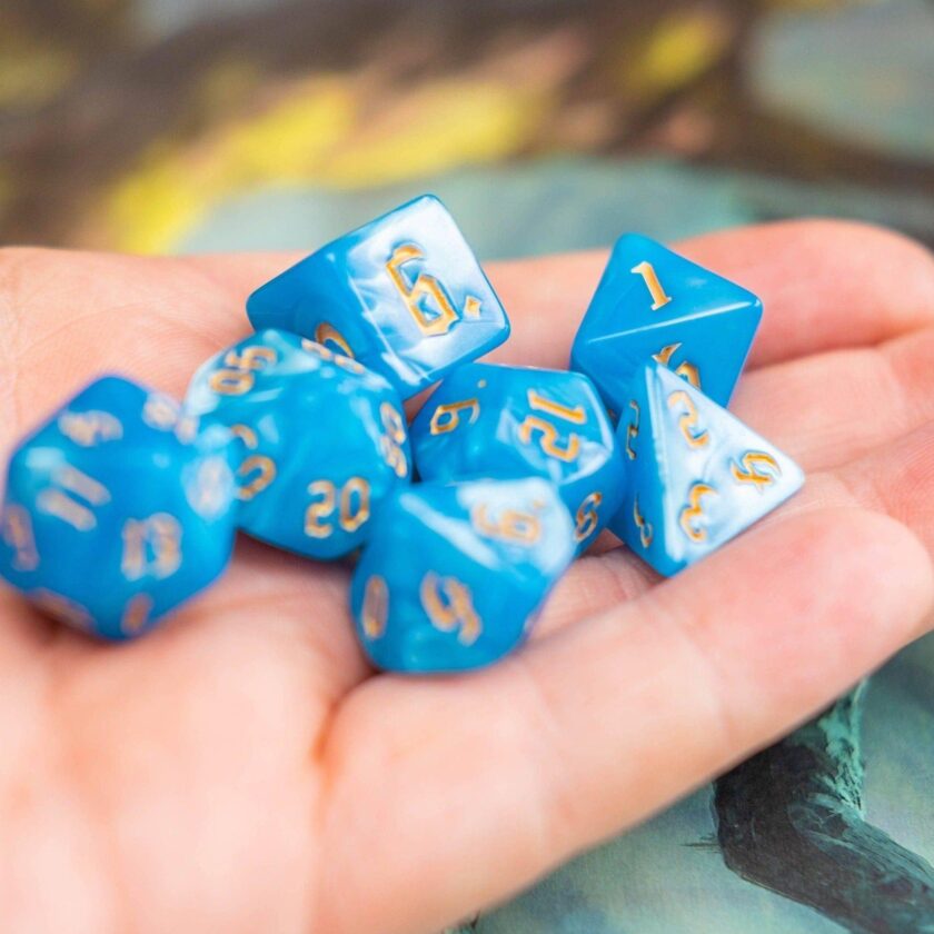 Blue Mist Dice Set - Image 6