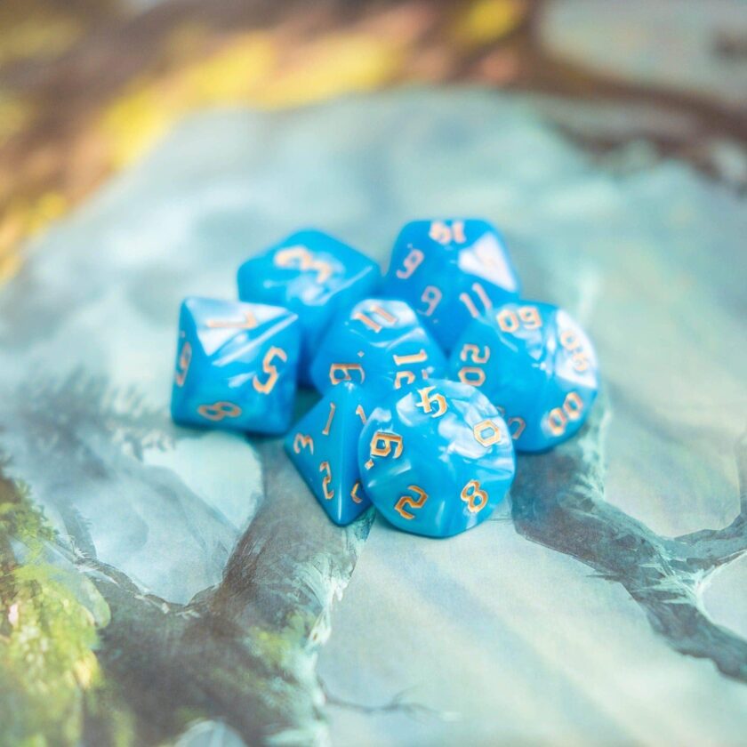 Blue Mist Dice Set