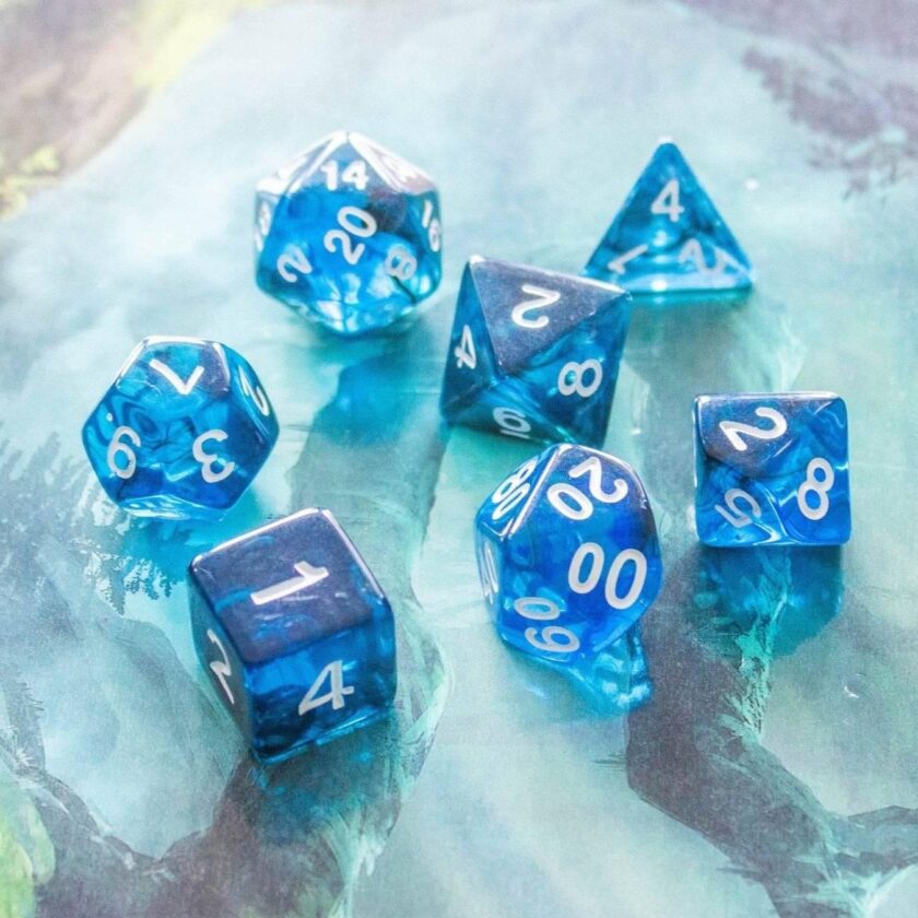 Blue Smoke Dice Set - Image 2