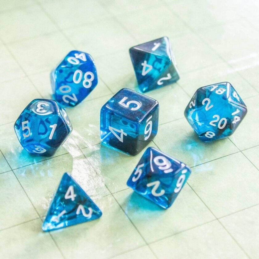 Blue Smoke Dice Set - Image 3