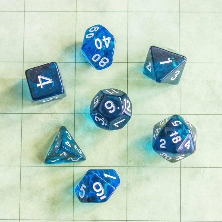 Blue Smoke Dice Set - Image 4