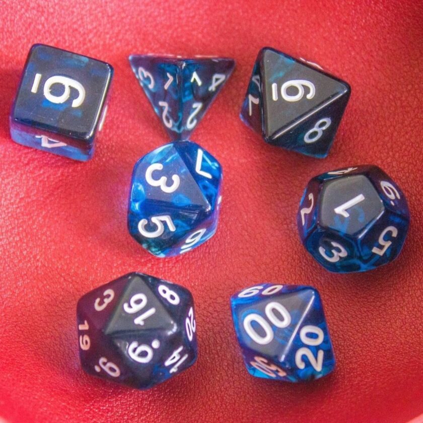 Blue Smoke Dice Set - Image 5