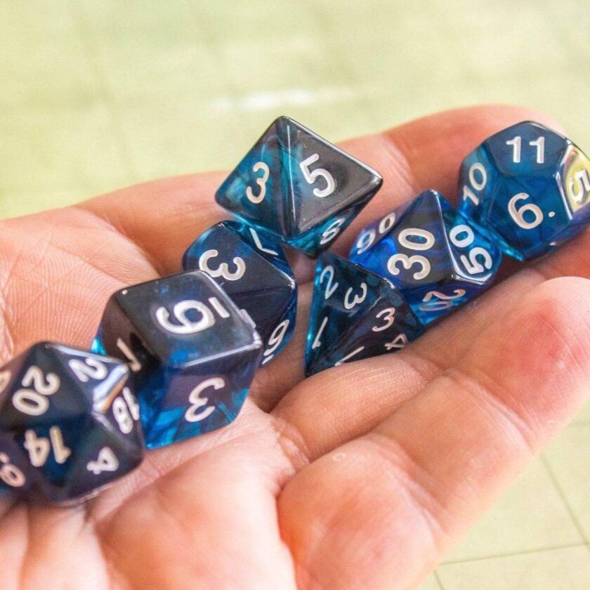 Blue Smoke Dice Set - Image 6