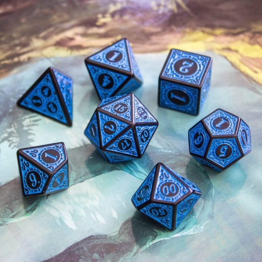 Blue Zoltar Dice Set