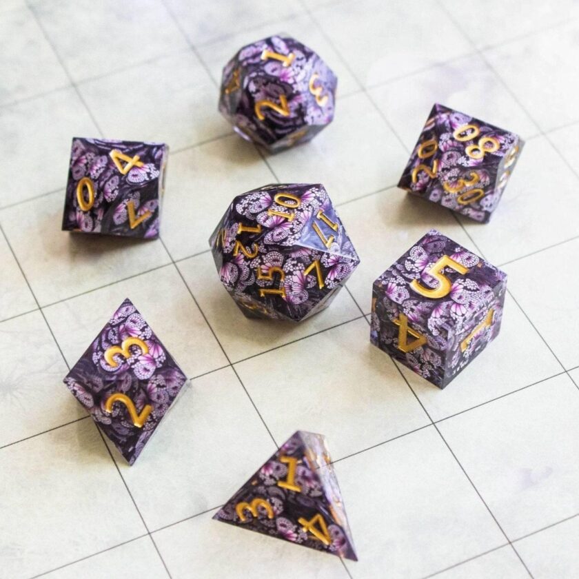 Butterfly Sharp Edge Dice Set - Image 3