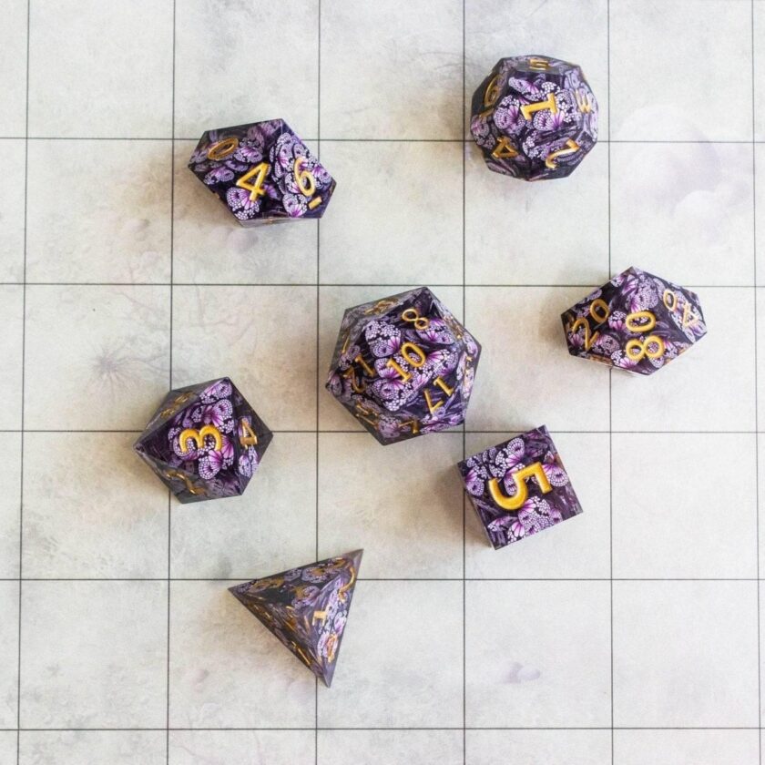 Butterfly Sharp Edge Dice Set - Image 4