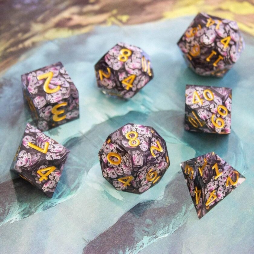 Butterfly Sharp Edge Dice Set