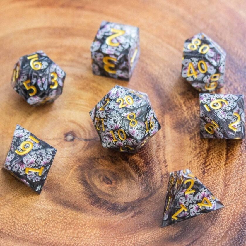 Butterfly Sharp Edge Dice Set - Image 5