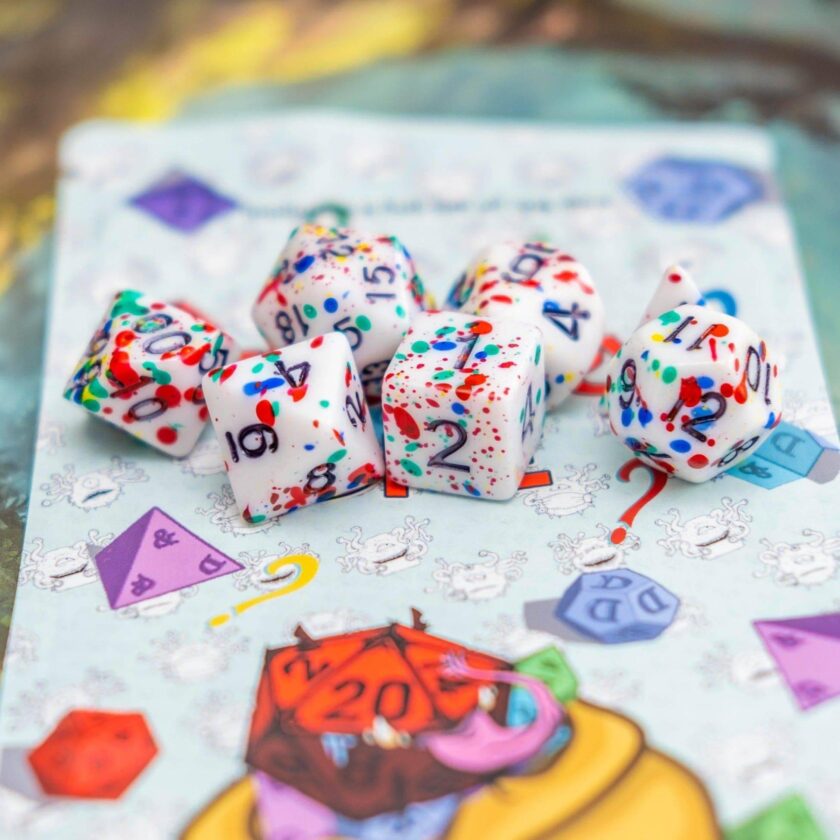 Clown Multi-Coloured Dice Set - Image 2