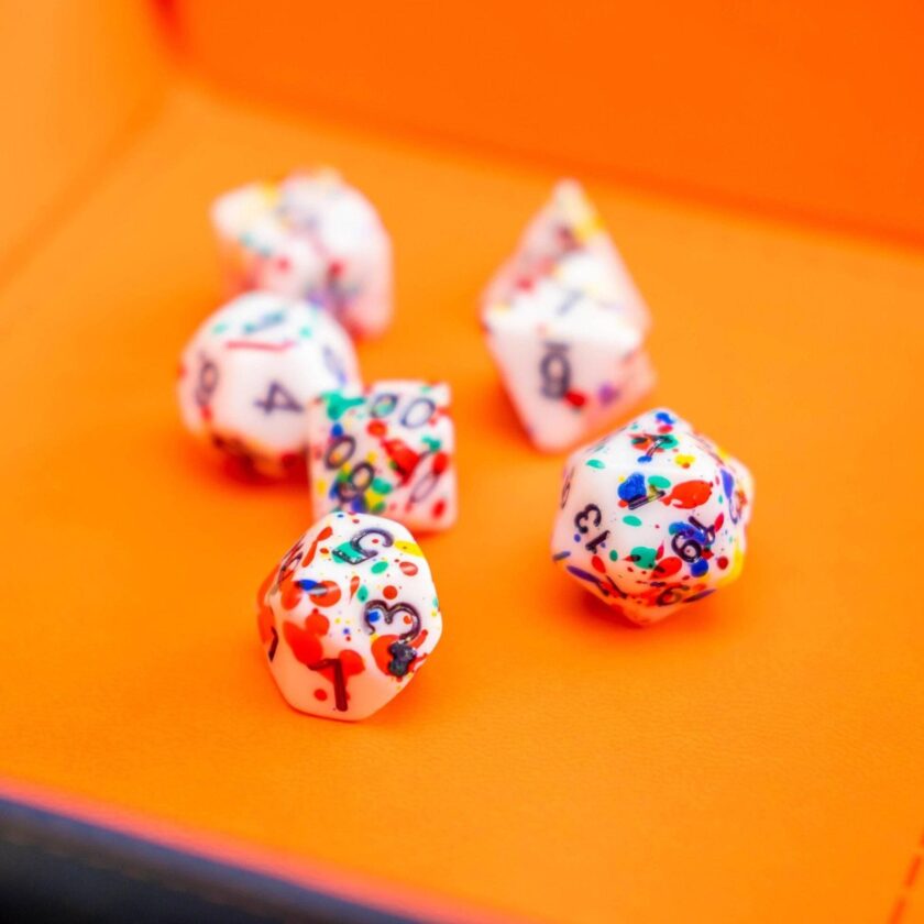 Clown Multi-Coloured Dice Set - Image 3