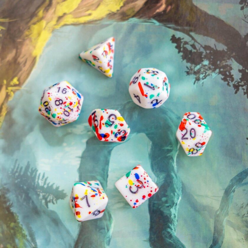 Clown Multi-Coloured Dice Set - Image 4