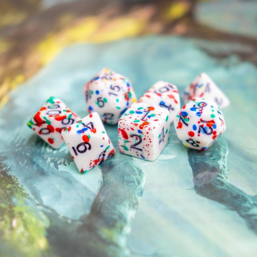 Clown Multi-Coloured Dice Set - Image 5