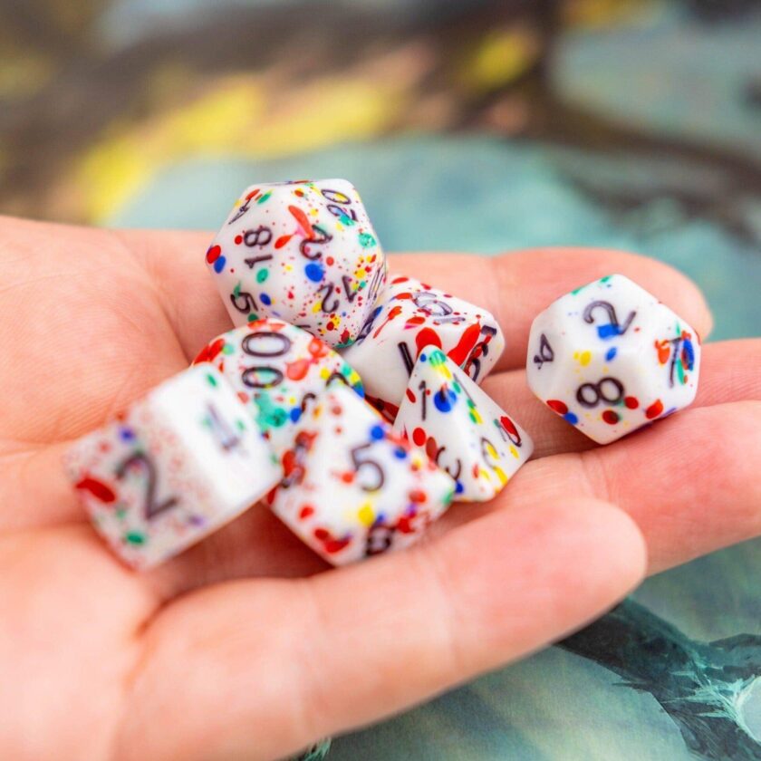 Clown Multi-Coloured Dice Set - Image 6