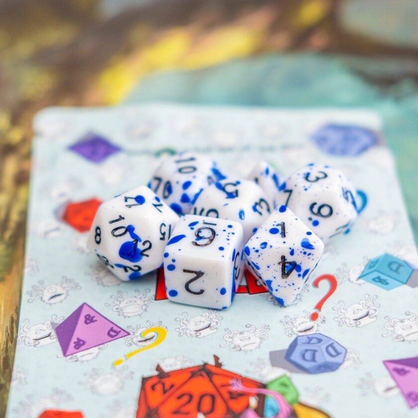 Blue Splatter Dice - Image 2