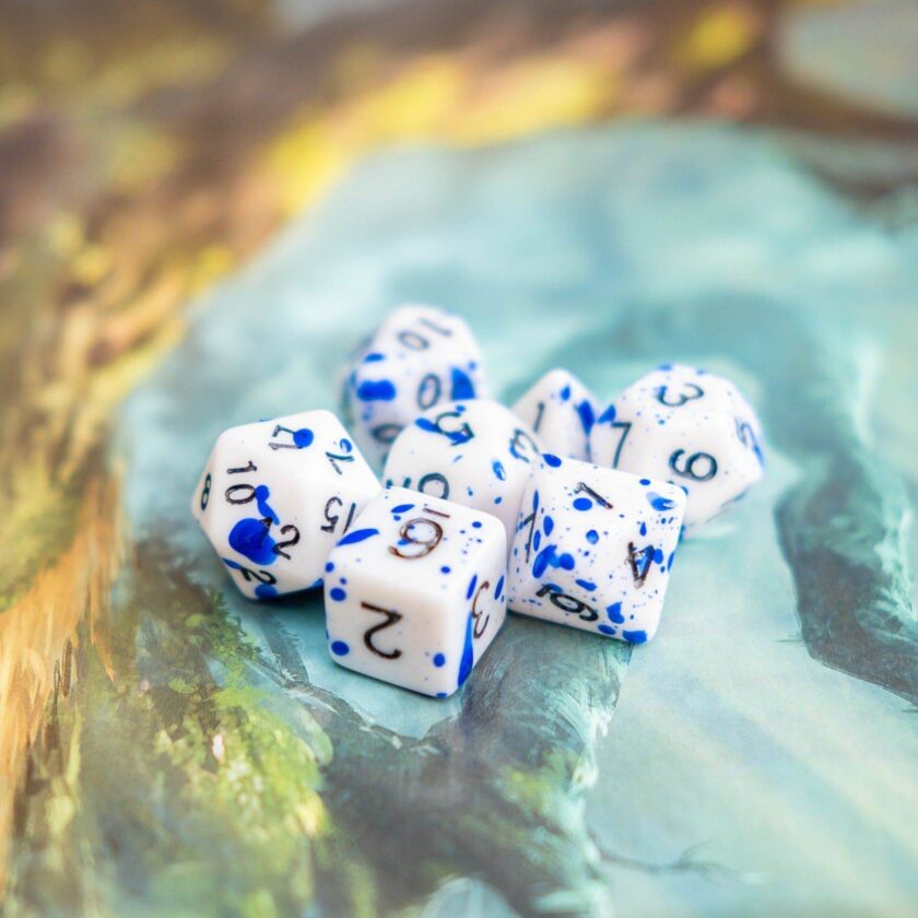 Blue Splatter Dice - Image 6