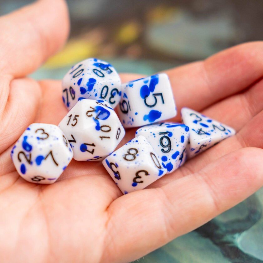 Blue Splatter Dice - Image 5