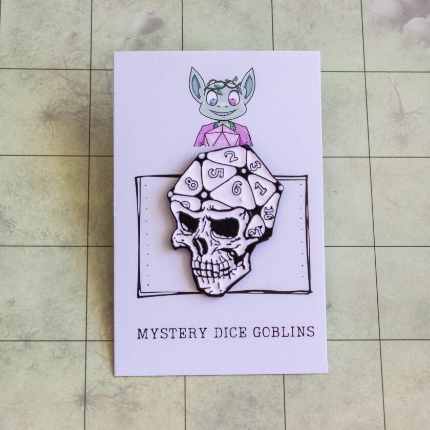 D20 Skull Pin - Image 3