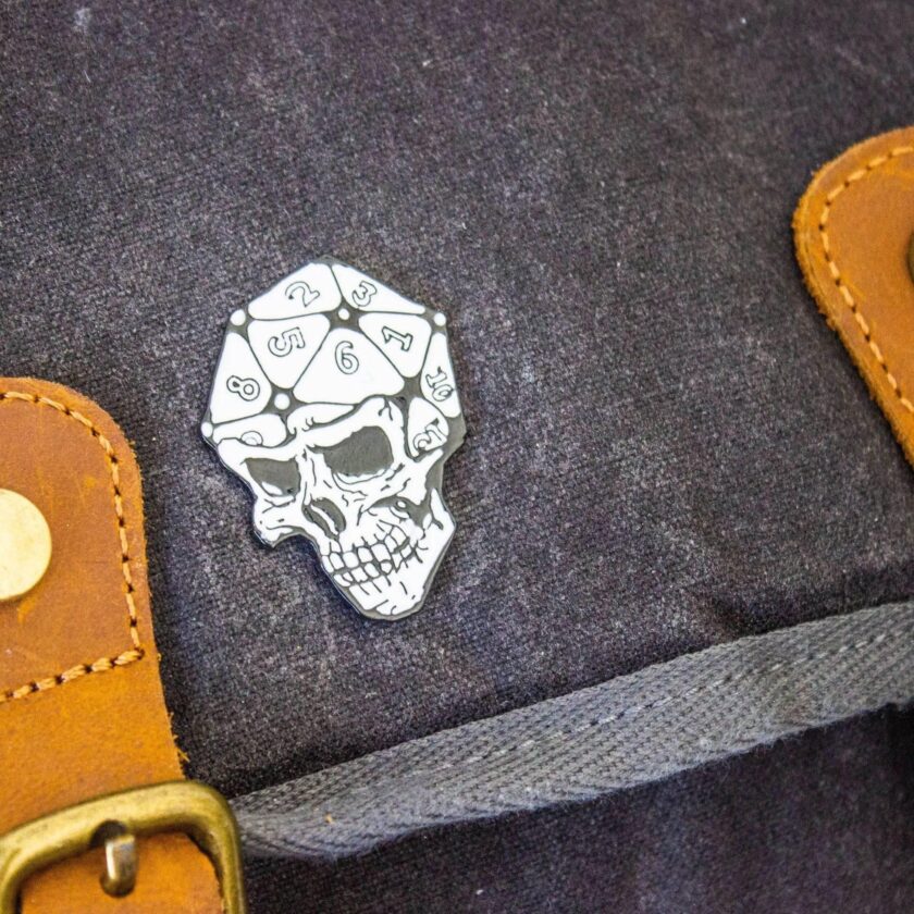 D20 Skull Pin - Image 2