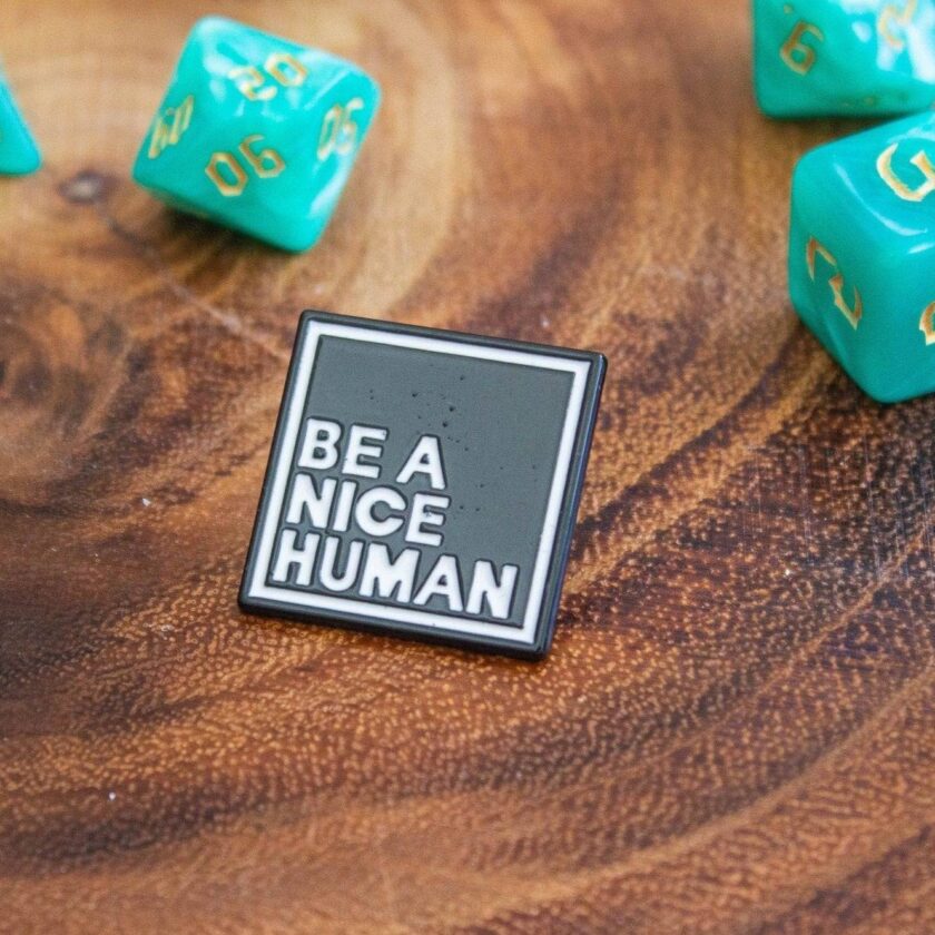 Be a nice Human' Pin - Image 2