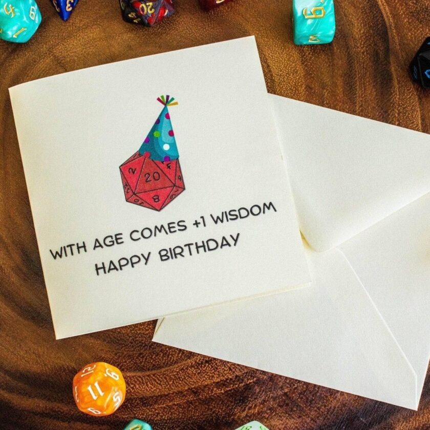 Birthday Card  +1 Wisdom