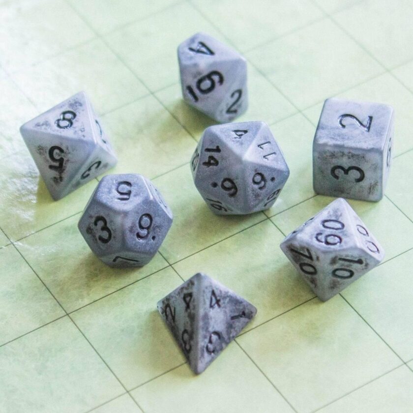 Tombstone Pastel Grey Dice - Image 3