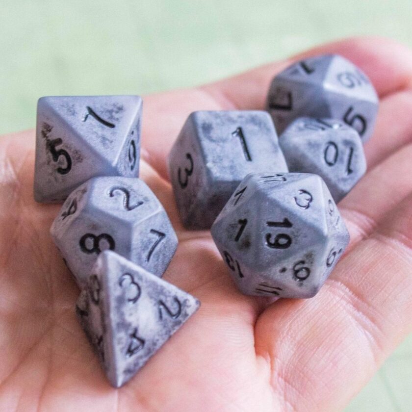 Tombstone Pastel Grey Dice - Image 6