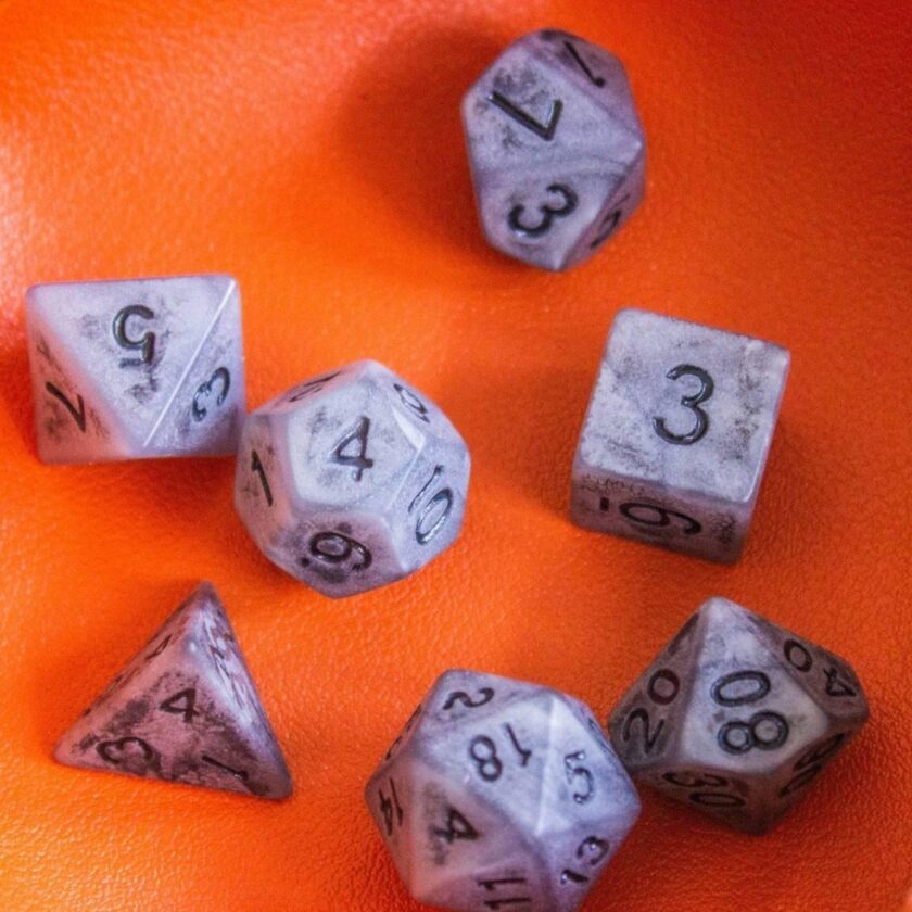 Tombstone Pastel Grey Dice - Image 7