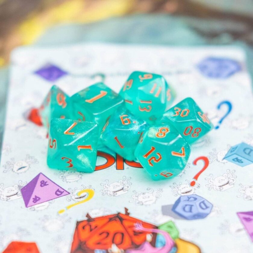 Emerald Fog Dice Set - Image 2