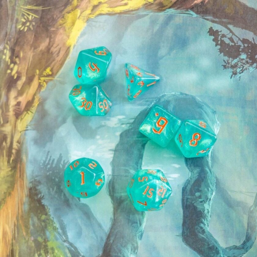 Emerald Fog Dice Set - Image 5