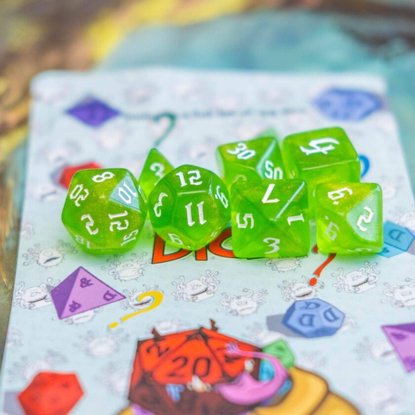 Fern Fog Green Dice Set - Image 2