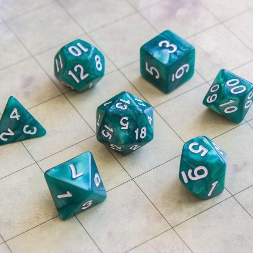 Pearl Green Dice - Image 2