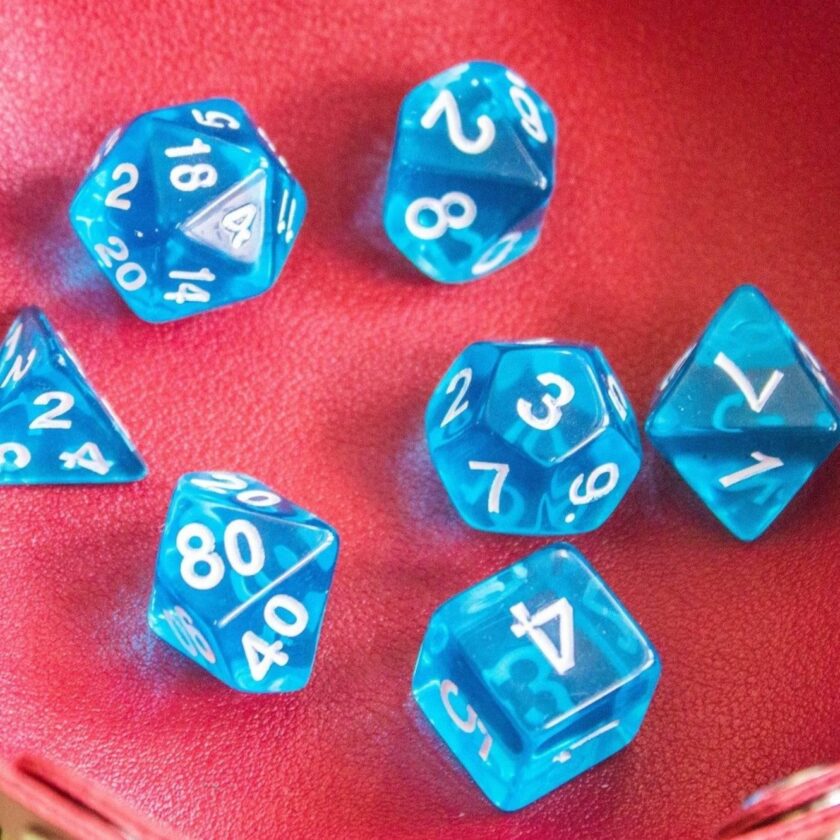 Ice Blue Dice Set